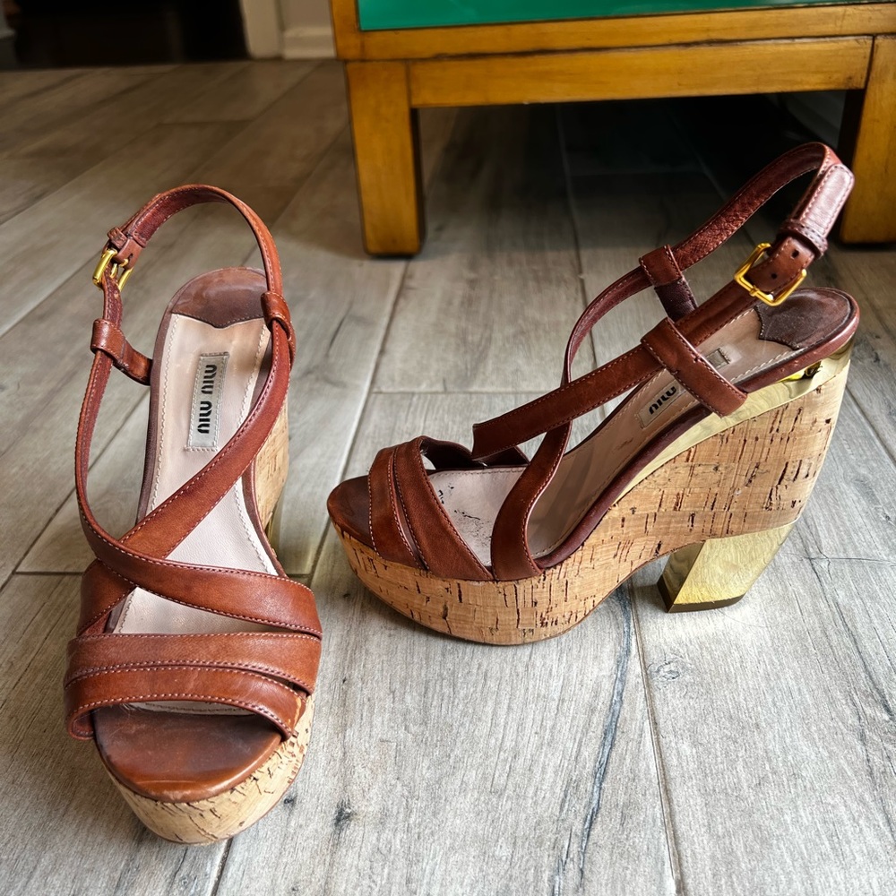 Miu Miu Platforms. Size 7.5 - image 5